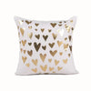 European Classical Bronzing Gold Foil Cushion Decorative Pillow Golden Leaves Home Decor Sofa Throw Pillow Almofadas Decorativas
