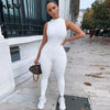 kliou Pencil Jumpsuit Women Full Seasons Casual Fitness Sporty Playsuit Sleeveless Slim Activewear  All In One Jumpsuit Clothing