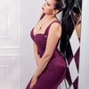 Women Summer Fashion Sexy V Neck Backless Button Red Black White Bodycon Bandage Dress 2022 Designer Evening Party Dress Vestido