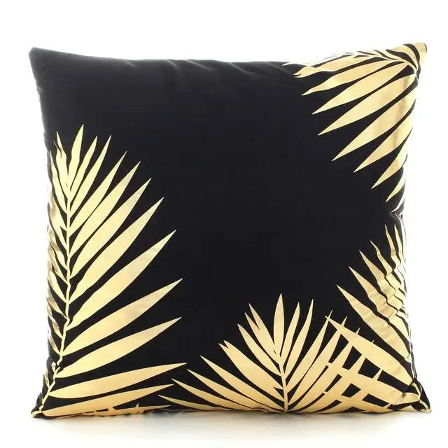 Love Black And White Bronzing Cushion Decorative Pillows Gold Foil Geometric Pillowcase Home Decor Sofa Throw Pillow 17*17inch