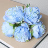 5Big Heads 11cm Diameter Rose Pink Peony Artificial Flowers Bouquet Fake Flower for Home Bride Wedding Decoration Marriage Decor