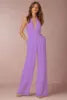 2022 New Fashion Backless Jumpsuits Women Solid Sleeveless Rompers Casual Overalls Halter Sexy Jumpsuit for Women