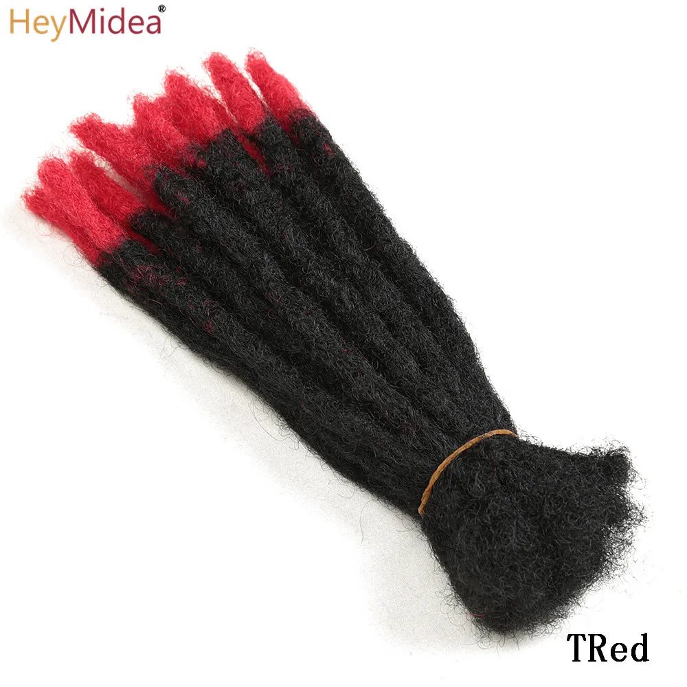 10 Inch Synthetic Dreadlocks Crochet Braids Hair  Handmade Locs Hip-Hop Style For Men And Women Ombre Braiding wig Extensions He
