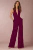 2022 New Fashion Backless Jumpsuits Women Solid Sleeveless Rompers Casual Overalls Halter Sexy Jumpsuit for Women