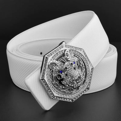 2022 new tiger Golden buckle luxury brand ceinture homme Casual belt men genuine leather Waist Strap wide Waistband High Quality