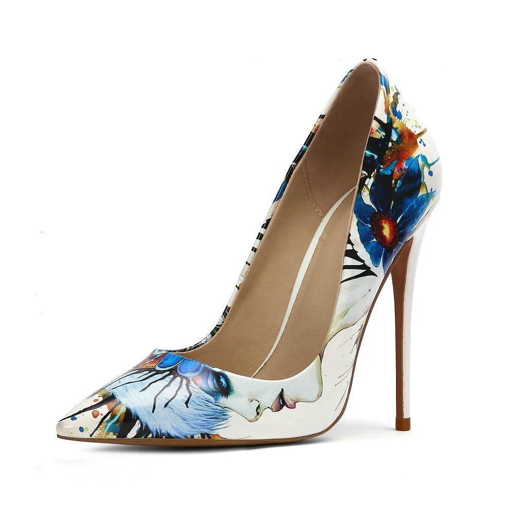 Factory Wholesale Fashion New Design Women Pumps Sexy High Heel Shoes Thin Heel Ladies Heels