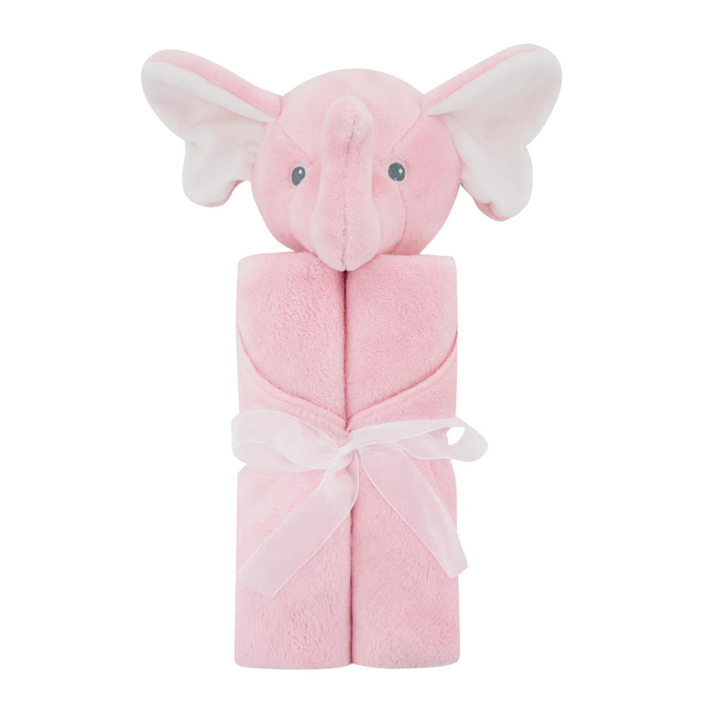 Baby Plush Blankets Stroller Comforter Winter Newborn Bed Sheet Grey Elephants Kid Boy Girl Swaddle Wrap Cobertor Infantil Quilt