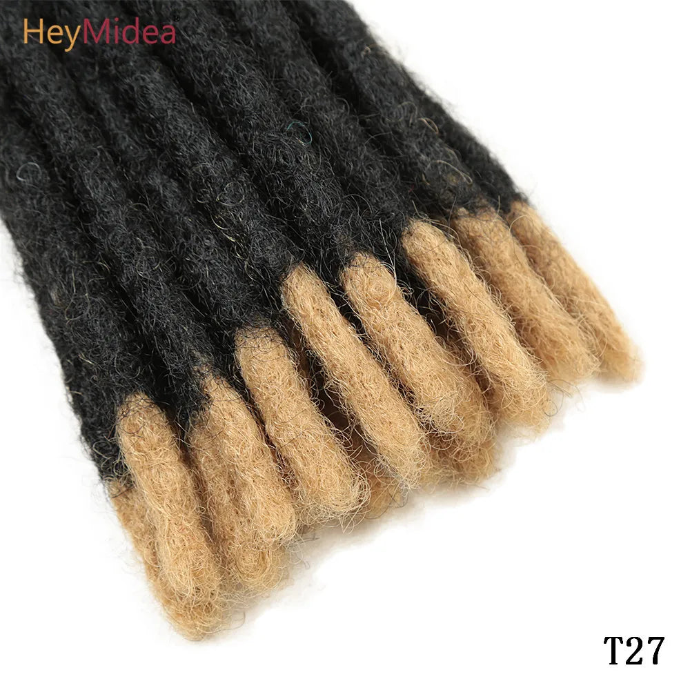 10 Inch Synthetic Dreadlocks Crochet Braids Hair  Handmade Locs Hip-Hop Style For Men And Women Ombre Braiding wig Extensions He