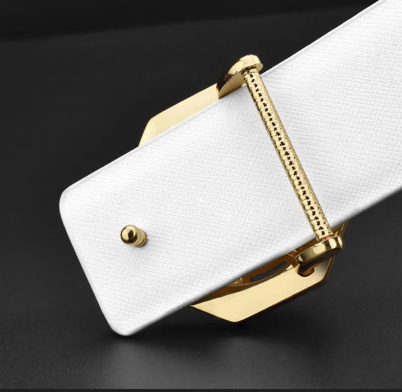 2022 new tiger Golden buckle luxury brand ceinture homme Casual belt men genuine leather Waist Strap wide Waistband High Quality