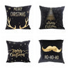 Black Bronzing Gold Foil Pillowcase Super Soft Velvet Cushion Decorative Pillow Home Decor Sofa Throw Pillows Christmas Gift 17