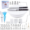 Pastry Turntable Kit Cake Decorating Supplies Baking Tools Accessories Rotating Stand Nozzles for Fondant