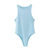 summer solid sexy bodycon women bodysuits female 8 color green slim casual  bodysuit chic lady club short playsuits femme