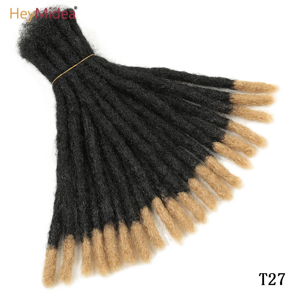 10 Inch Synthetic Dreadlocks Crochet Braids Hair  Handmade Locs Hip-Hop Style For Men And Women Ombre Braiding wig Extensions He