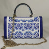 Vers handtas vierkante tas blauw blauw en wit porselein vierkante wilde tas vierkante handtas mini tas elegant FD99060124