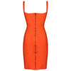 bandage dress summer orange bodycon dresses for women 2022 sexy spaghetti royal blue club celebrity party dress birthday outfit