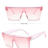 15 colors Flat Top Sunglasses Men Women Brand Designer Square Shades Gradient Sun Glasses Men Cool One Piece UV400 Mirror