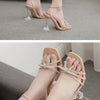Eilyken New Design Sexy White String Bead High Heels Women Sandals Summer Gladiator Party Dress Buckles Pumps Shoes Size 35-42