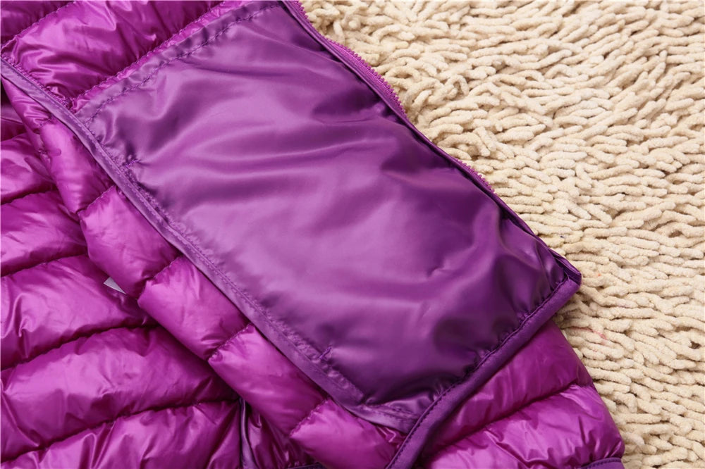 Women Puffer Jacket 15 Colors Plus Size 5XL 6XL 7XL 2025 New Spring Autumn Female Ultra Lightweight Packable Hooded Down Coats