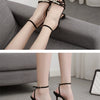 Eilyken New Design Sexy White String Bead High Heels Women Sandals Summer Gladiator Party Dress Buckles Pumps Shoes Size 35-42