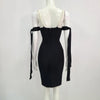 Women's Summer Style Ladies HL Bandage Dress Strap Fashion Sexy Bodycon Mini Dress Evening Party Dress High Quality Vestido