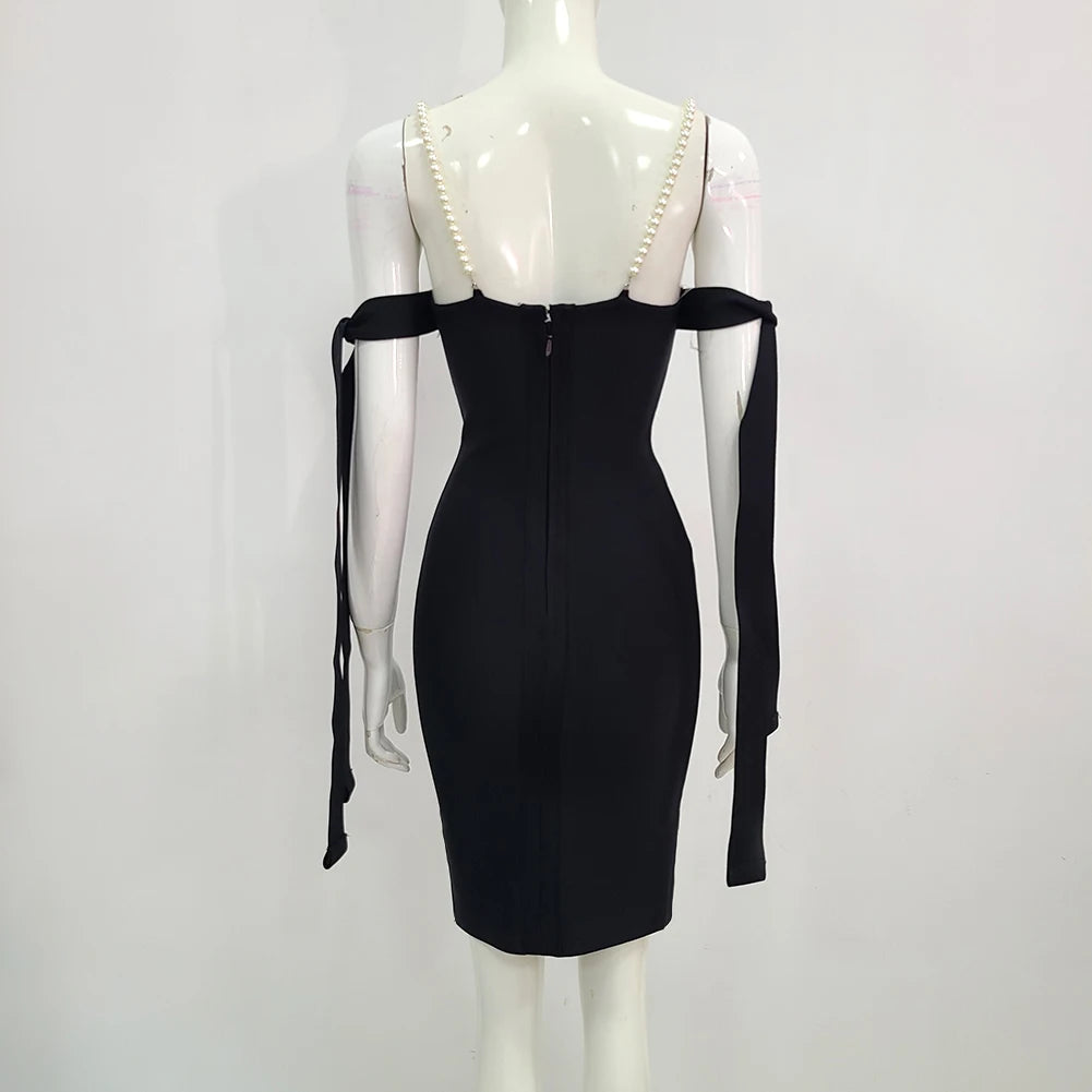 Women's Summer Style Ladies HL Bandage Dress Strap Fashion Sexy Bodycon Mini Dress Evening Party Dress High Quality Vestido