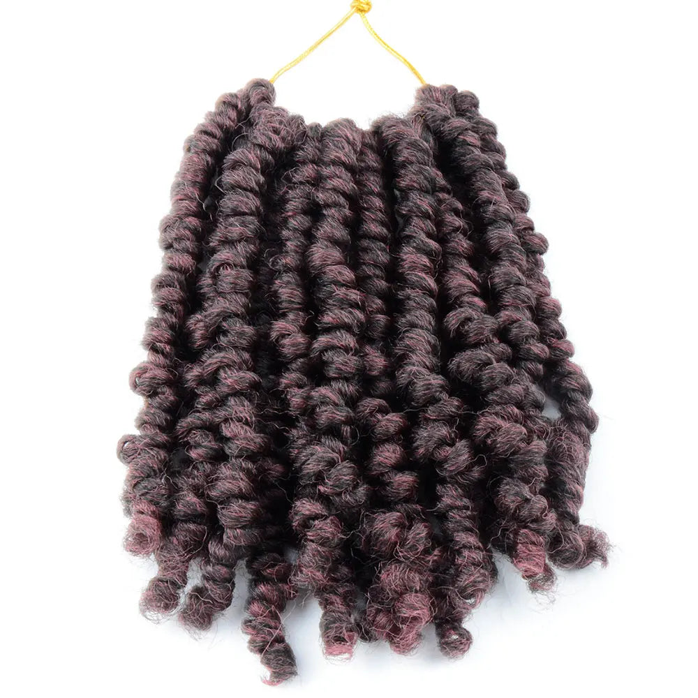 Bob Spring Twist Hair Prelooped Crochet Hair Braids 6 Inch synthetic Short passion twist hair pre twisted By Flyteng
