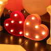 Luxury Alphabet Letter LED Lights Luminous Number Lamp  Battery Night Light for Home Wedding Birthday Christmas Party Decoration