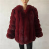 BEIZIRU Winter Woman Real Fox Fur Coat Warm Fashion Natural  New Luxury Stylelong sleeve fashion girls jacket