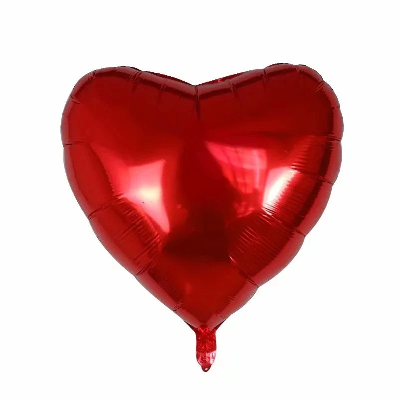 Big Heart Balloon 75cm Red Heart Shape Air Party Balloons Valentines Day Wedding Love Decorations Marriage Supplies Foil Balloon