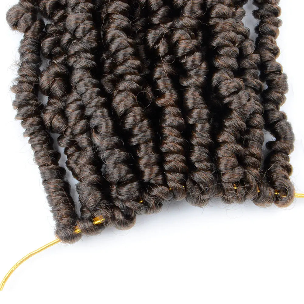Bob Spring Twist Hair Prelooped Crochet Hair Braids 6 Inch synthetic Short passion twist hair pre twisted By Flyteng