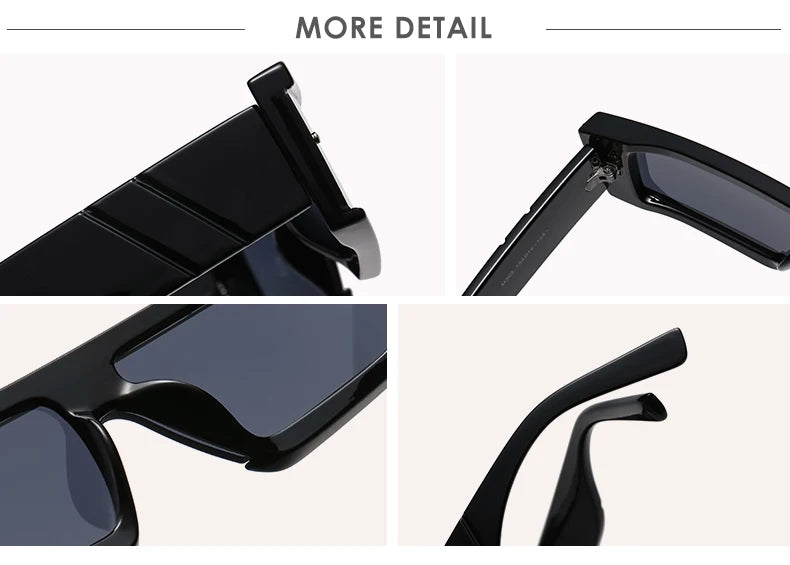 Rimless Square Sunglasses Women Punk Vintage Brand Green Black Shades Sun Glasses Men Trend Female Eyewear Designer Oculos