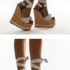 Eilyken Summer Solid White Platform Wedges Sandals Women Fashion High Heels Ankle Strap Ladies Open Toe Shoes