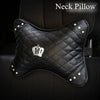 Universal PU Leather Car Steering Wheel Cover Bling Rhinestone Crystal Car Interior Decro with Crystal Crown Accessories Black