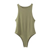 summer solid sexy bodycon women bodysuits female 8 color green slim casual  bodysuit chic lady club short playsuits femme
