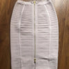 16 Colors Sexy Solid Zipper Orange Blue Black Red Bandage Skirt Women Elastic Bodycon Summer XL XXL Pencil Skirts 58cm