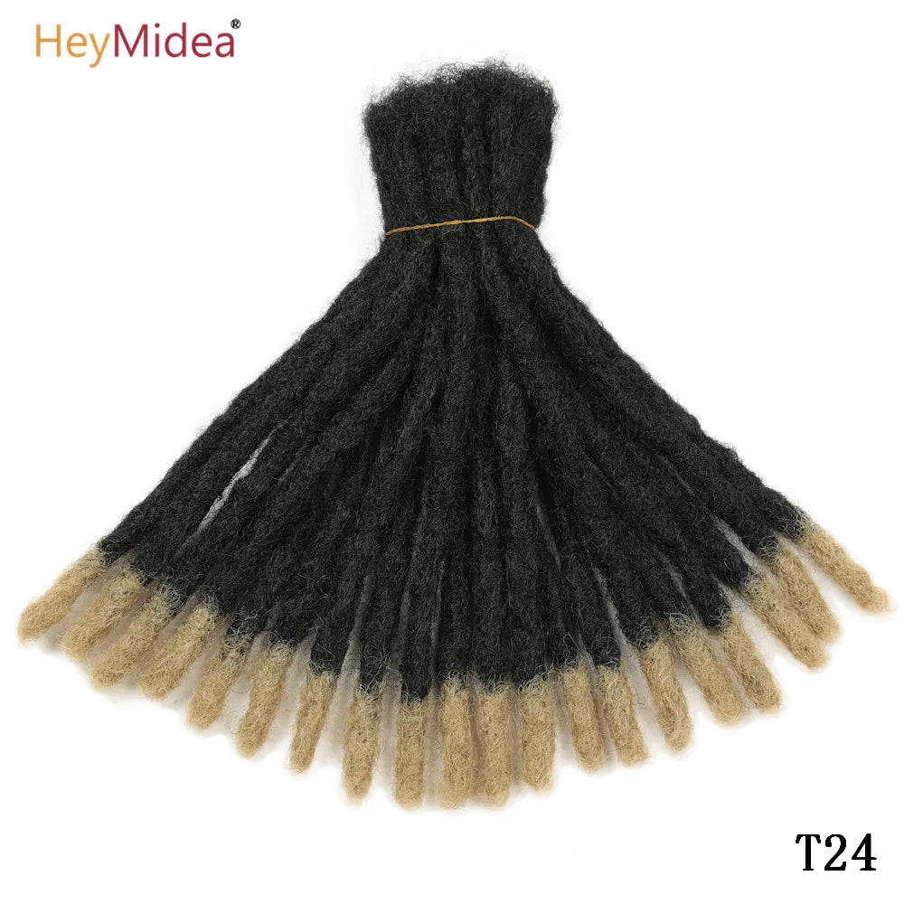10 Inch Synthetic Dreadlocks Crochet Braids Hair  Handmade Locs Hip-Hop Style For Men And Women Ombre Braiding wig Extensions He