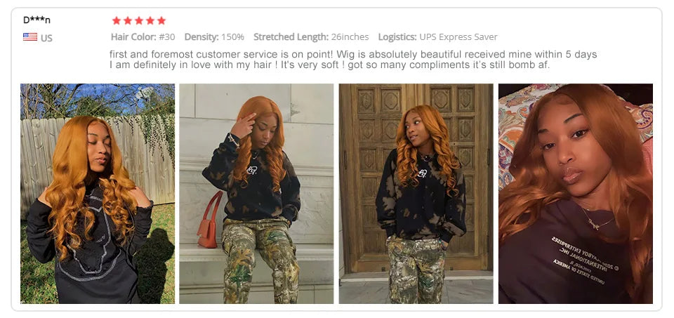 13X6 Ginger Blonde Lace Front Human Hair Wigs Red Burgundy 13x4 Body Wave Transparent HD Lace Frontal Wig Brown Lace Front Wig