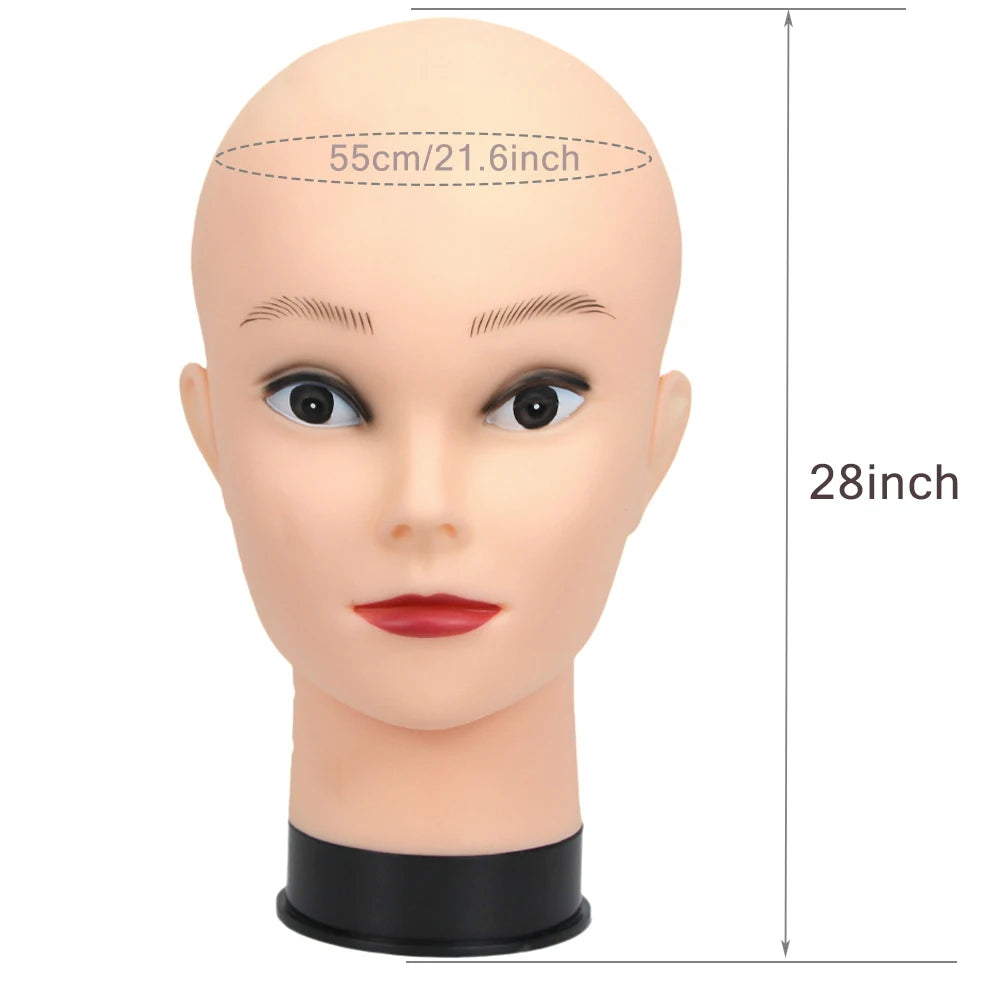Bald mannequin head stand DOLL Mannequin Head for Caps Wigs Lashes Jewelry Mask Massage for Sale Wig Stand