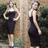 New 2024 Women Sexy Celebrity Midi Red White HL Elastic Bandage Dress Spaghetti Strap Club Bodycon Party Dress Wholesale HL434