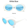Kurt Cobain Retro Oval Sunglasses Man Vintage Fashion Brand Sun Glasses Classic White Black Lentes De Sol Mujer