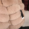 Maomaokong 2025 Natural Real Fox Fur Coat Women Winter Warm Luxury Fur Jacket Detachable Long Sleeves Female Vest Furry Coats