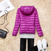 Women Puffer Jacket 15 Colors Plus Size 5XL 6XL 7XL 2025 New Spring Autumn Female Ultra Lightweight Packable Hooded Down Coats