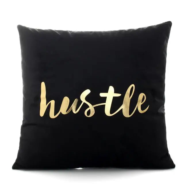 European Classical Bronzing Gold Foil Cushion Decorative Pillow Golden Leaves Home Decor Sofa Throw Pillow Almofadas Decorativas