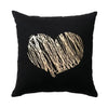 Love Black And White Bronzing Cushion Decorative Pillows Gold Foil Geometric Pillowcase Home Decor Sofa Throw Pillow 17*17inch