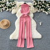 Vintage Turn-down Collar Tunic Slim Jumpsuit for Women High Waist Denim Long Jumpsuit Ladies Retro Overalls Wholesale