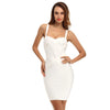 2025 New Women Sexy Spaghetti Strap Rayon HL Elastic Celebrity Bandage Dress Bodycon Mini Club Evening Party Dresses Drop Ship