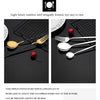 30Pcs/Set Stainless Steel Dinner Black Gold Dinnerware Set Knife Fruit Fork Spoon Cutlery Set Kitchen Tableware Silverware Sets