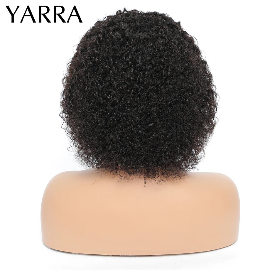 Brazilian Kinky Curly Headband Wig Human Hair 8-30 Inch Remy Kinky Curly Human Hair Wigs For Women 180% Density Full Machine Wig