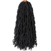 Goddess Faux Locs Crochet Hair Soft Curly Dreadlocks Hair Extensions Synthetic Braiding Hair Ombre Crochet Locs Wholesale Braids
