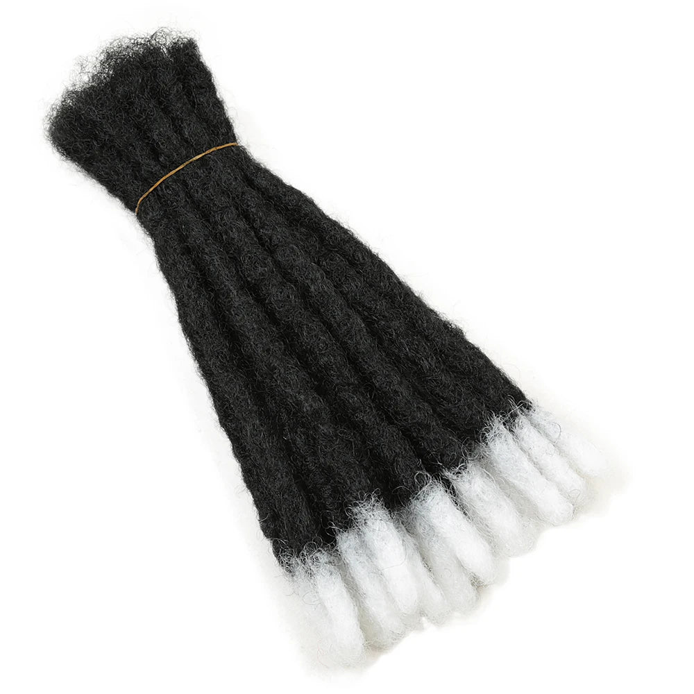 10 Inch Synthetic Dreadlocks Crochet Braids Hair  Handmade Locs Hip-Hop Style For Men And Women Ombre Braiding wig Extensions He